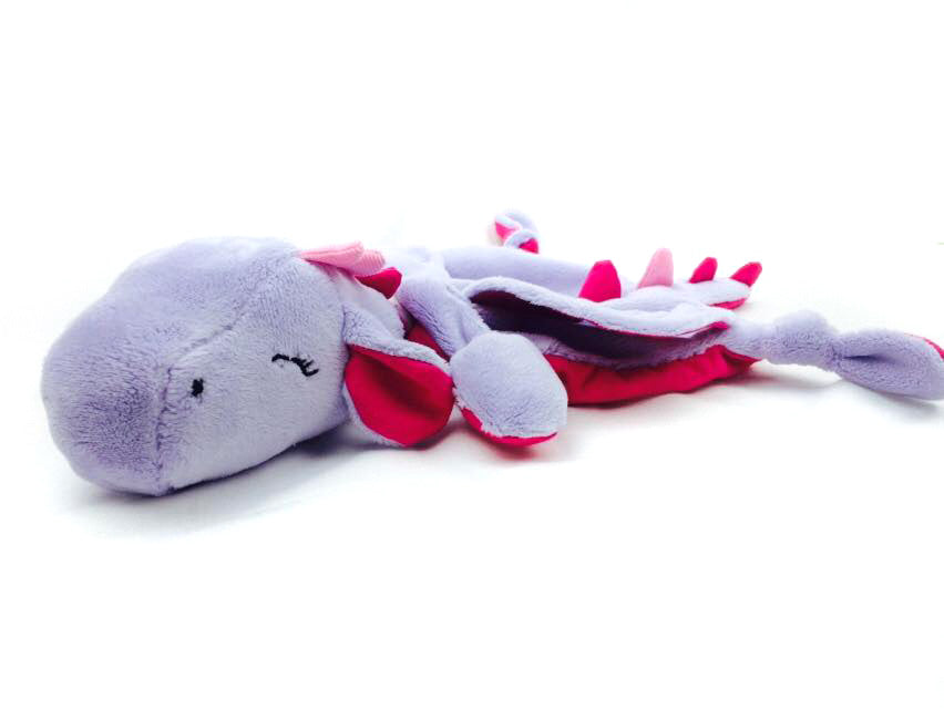 Schnuffeltuch Drache zum selber nähen mit Nähanleitung und Schnittmuster
