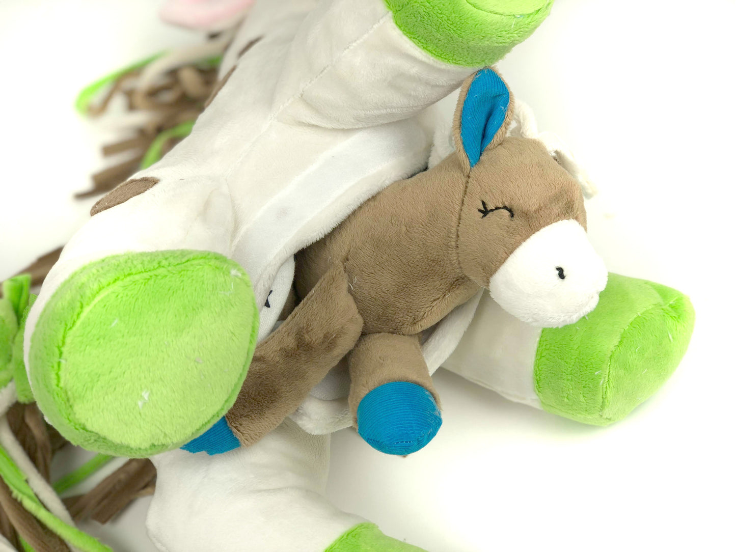 Kuscheltier Pferd mit Fohlen zum selber nähen mit Schnittmuster und Anleitung